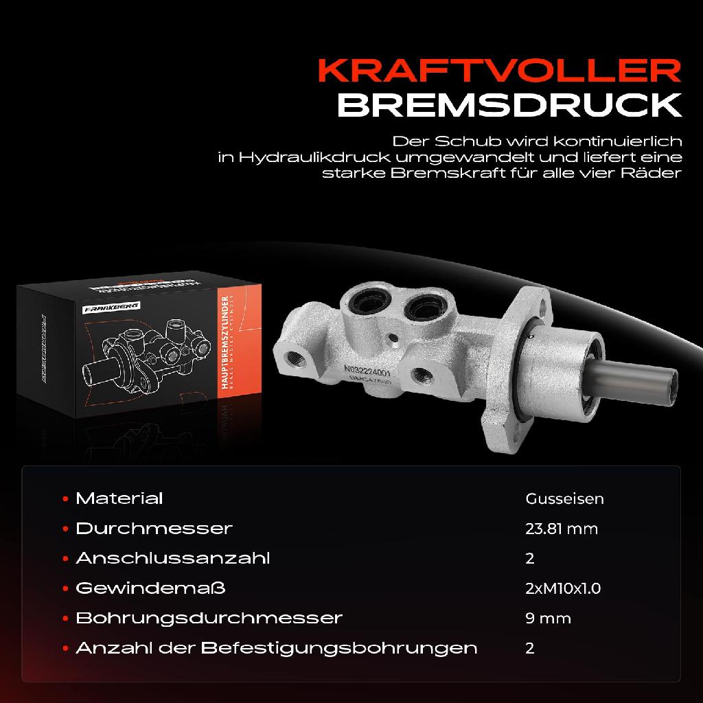 1x Hauptbremszylinder Bremszylinder für Ford Transit E Tourneo 2.0L 2.4L 2.5L