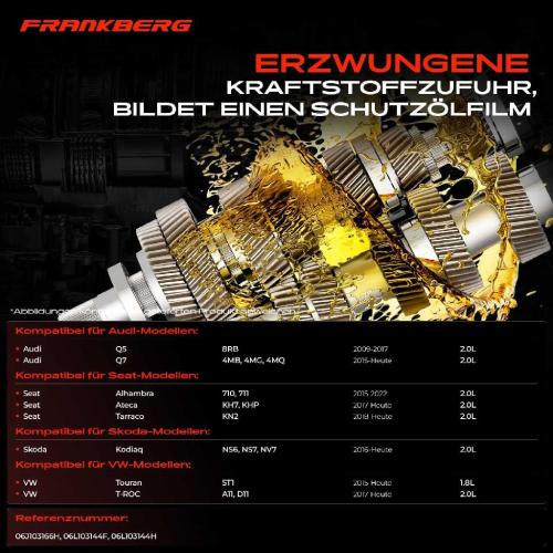 Frankberg 1x Ölpumpe für VW Golf 7 Polo Passat Audi A1 A3 A4 Q3 Q5 Seat Leon Skoda Bild Frankberg 1x Ölpumpe für VW Golf 7 Polo Passat Audi A1 A3 A4 Q3 Q5 Seat Leon Skoda