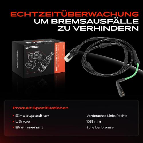 1x Warnkontakt Bremsbelagverschleiß Vorderachse für Land Rover Discovery Sport L550 Range Rover Evoque L551 Bild 1x Warnkontakt Bremsbelagverschleiß Vorderachse für Land Rover Discovery Sport L550 Range Rover Evoque L551