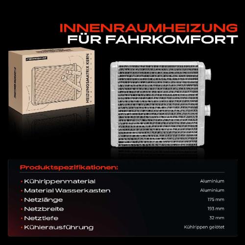 1x Wärmetauscher Innenraumheizung für Honda Civic VIII Hatchback FK FN 2005-2012 Bild 1x Wärmetauscher Innenraumheizung für Honda Civic VIII Hatchback FK FN 2005-2012
