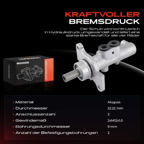 1x Hauptbremszylinder Bremszylinder für Citroën C2 JM C3 FC FN HB Peugeot 1007 KM Bild 1x Hauptbremszylinder Bremszylinder für Citroën C2 JM C3 FC FN HB Peugeot 1007 KM