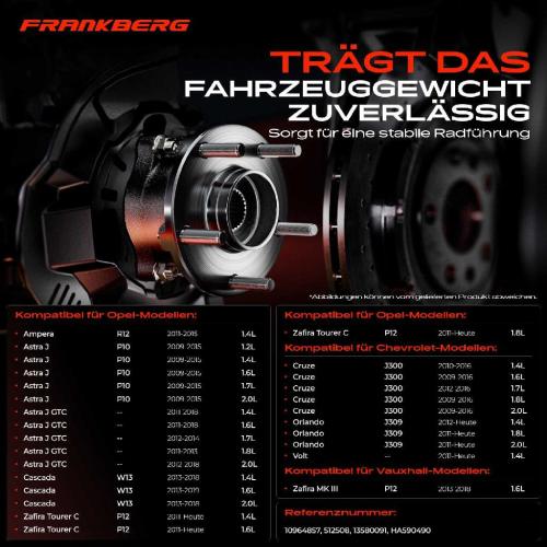 2x Radnabe Radlagersatz Hinterachse beidseitig für Opel Ampera Astra H Caravan J GTC Kasten/Kombi Stufenheck Bild 2x Radnabe Radlagersatz Hinterachse beidseitig für Opel Ampera Astra H Caravan J GTC Kasten/Kombi Stufenheck