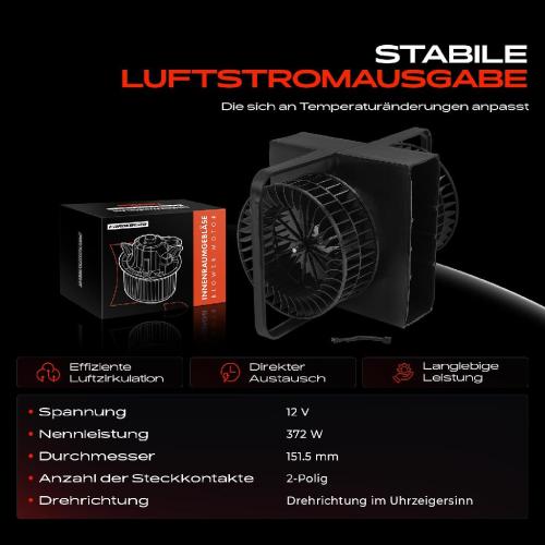 Frankberg 1x Gebläsemotor Innenraumgebläse für BMW 5er E34 7er E32 8er E31 1986-1999 Bild Frankberg 1x Gebläsemotor Innenraumgebläse für BMW 5er E34 7er E32 8er E31 1986-1999