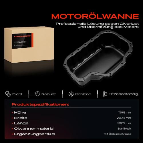 Frankberg 1x Ölwanne Motorölwanne für Mercedes-Benz G-Klasse W463 G 500 GL-Klasse X164 M-Klasse W164 W251 V251 906 W639 Bild Frankberg 1x Ölwanne Motorölwanne für Mercedes-Benz G-Klasse W463 G 500 GL-Klasse X164 M-Klasse W164 W251 V251 906 W639