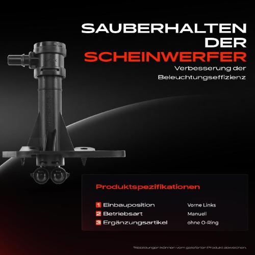 1x Scheinwerferreinigung Waschwasserdüse Vorne Links für Audi Q7 4MB 4MG 4MQ 2015-2019 Bild 1x Scheinwerferreinigung Waschwasserdüse Vorne Links für Audi Q7 4MB 4MG 4MQ 2015-2019