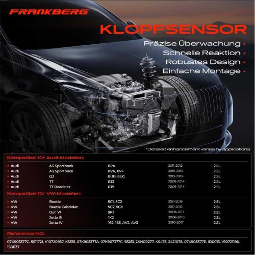 1x Klopfsensor Klopfgeber für VW Golf 6 Beetle 5C Jetta Audi A3 8P 8V Q3 8U TT 8J Bild 1x Klopfsensor Klopfgeber für VW Golf 6 Beetle 5C Jetta Audi A3 8P 8V Q3 8U TT 8J