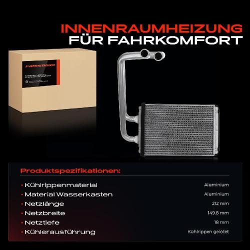 1x Wärmetauscher Innenraumheizung für Hyundai Coupe GK RD Elantra XD Bild 1x Wärmetauscher Innenraumheizung für Hyundai Coupe GK RD Elantra XD