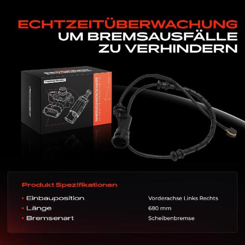 1x Warnkontakt Bremsbelagverschleiß Vorderachse für Opel Signum Vectra C CC Fiat Croma Bild 1x Warnkontakt Bremsbelagverschleiß Vorderachse für Opel Signum Vectra C CC Fiat Croma