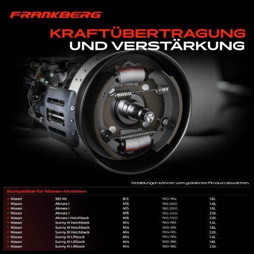 2x Radbremszylinder Hinten für Nissan Almera I Sunny III 100 NX Bild 2x Radbremszylinder Hinten für Nissan Almera I Sunny III 100 NX