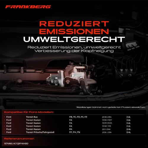 1x AGR-Ventil Abgasrückführungsventil für Ford Transit Bus FB FC FD Transit Kasten Pritsche/Fahrgestell FF FM Bild 1x AGR-Ventil Abgasrückführungsventil für Ford Transit Bus FB FC FD Transit Kasten Pritsche/Fahrgestell FF FM
