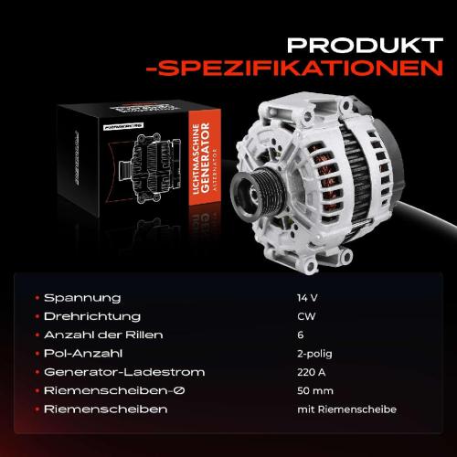 1x Lichtmaschine Generator für Mercedes-Benz S-Klasse W221 C216 Coupe 3.5L Bild 1x Lichtmaschine Generator für Mercedes-Benz S-Klasse W221 C216 Coupe 3.5L