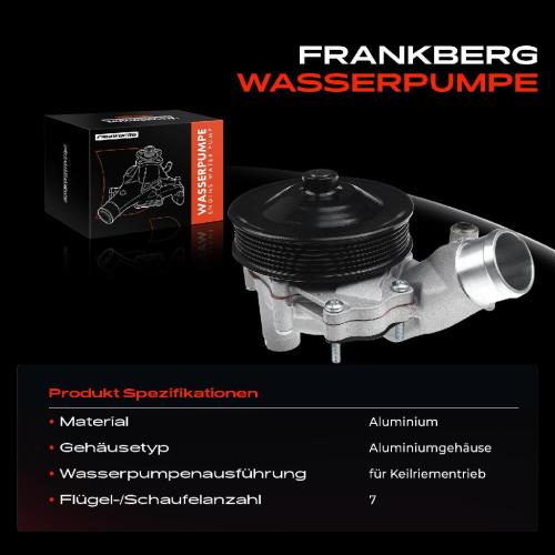 1x Wasserpumpe Kühlwasserpumpe für Land Rover Discovery IV V Range Rover III IV Range Rover Sport Bild 1x Wasserpumpe Kühlwasserpumpe für Land Rover Discovery IV V Range Rover III IV Range Rover Sport