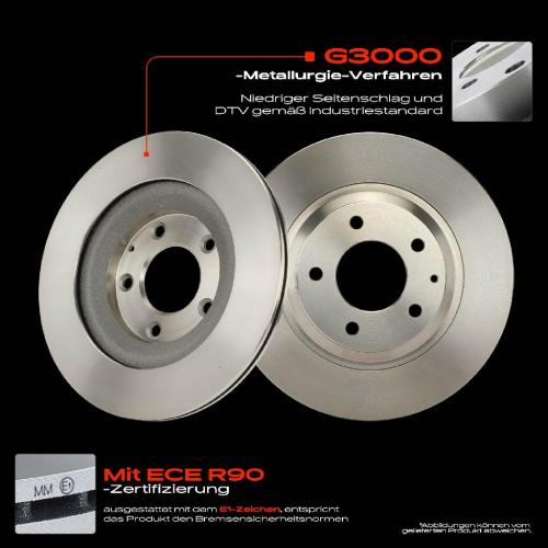 Frankberg 2x Bremsscheiben Hinterachse für Mazda RX-8 FE SE 1.3L 2003-2012 Bild Frankberg 2x Bremsscheiben Hinterachse für Mazda RX-8 FE SE 1.3L 2003-2012