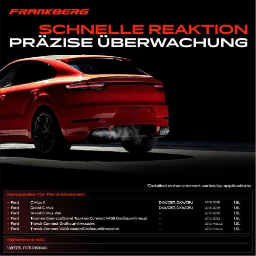 Frankberg 1x Abgastemperatursensor für Ford C-Max II DXA CB7 DXA CEU Transit Connect Tourneo Bild Frankberg 1x Abgastemperatursensor für Ford C-Max II DXA CB7 DXA CEU Transit Connect Tourneo