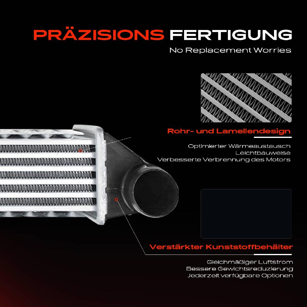 1x Ladeluftkühler Turbokühler für VW Sharan 7M Ford Galaxy WGR Seat Alhambra 7V