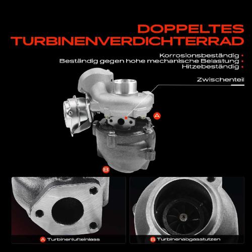 1x Abgasturbolader für BMW 3er E46 3er Cabriolet 3er Compact 3er Coupe 3er Touring X3 E83 2.0L 2001-2007 Bild 1x Abgasturbolader für BMW 3er E46 3er Cabriolet 3er Compact 3er Coupe 3er Touring X3 E83 2.0L 2001-2007