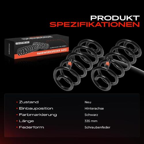 Frankberg 2x Fahrwerksfeder Hinterachse für BMW X5 E70 F15 F85 X6 E71 E72 3.0L 4.4L 2007-2018 Bild Frankberg 2x Fahrwerksfeder Hinterachse für BMW X5 E70 F15 F85 X6 E71 E72 3.0L 4.4L 2007-2018