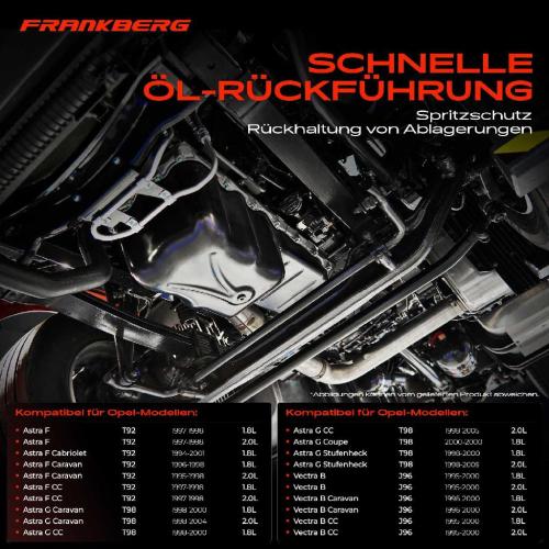Frankberg 1x Ölwanne Motorölwanne für Opel Astra F Astra G Vectra B 1.8L 2.0L 1994-2005 Bild Frankberg 1x Ölwanne Motorölwanne für Opel Astra F Astra G Vectra B 1.8L 2.0L 1994-2005