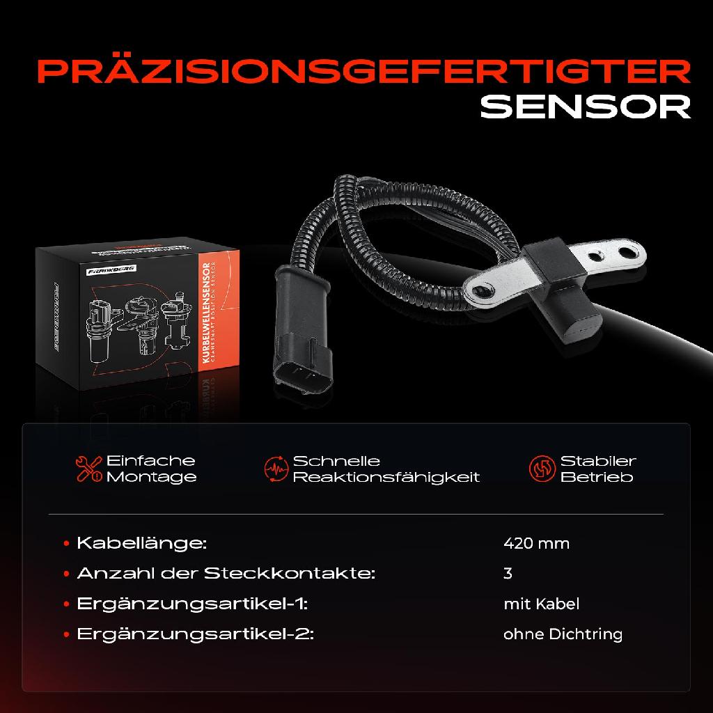 1x Kurbelwellensensor Impulsgeber für Jeep Cherokee XJ Wrangler II TJ 2.5L 4.0L