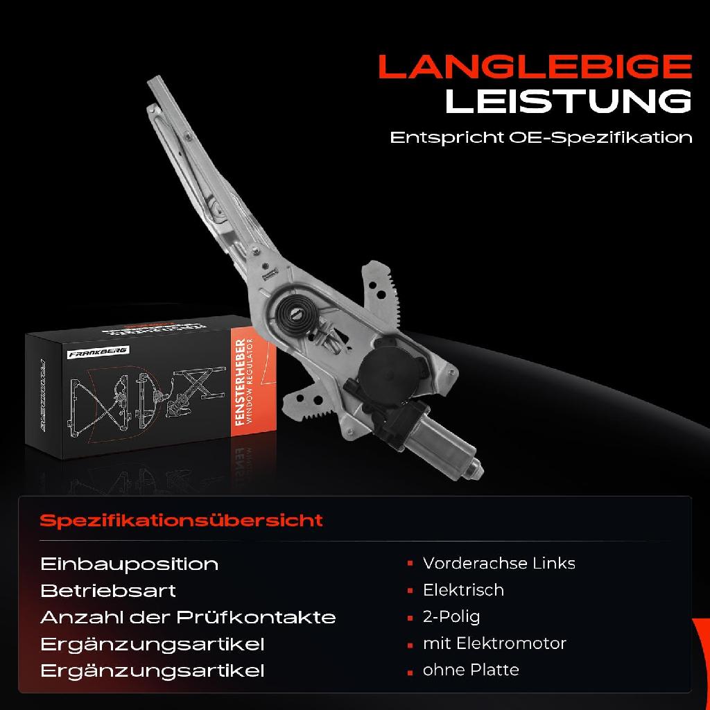 1x Fensterheber Vorne Links für Nissan Kubistar Renault Kangoo ab.1997-