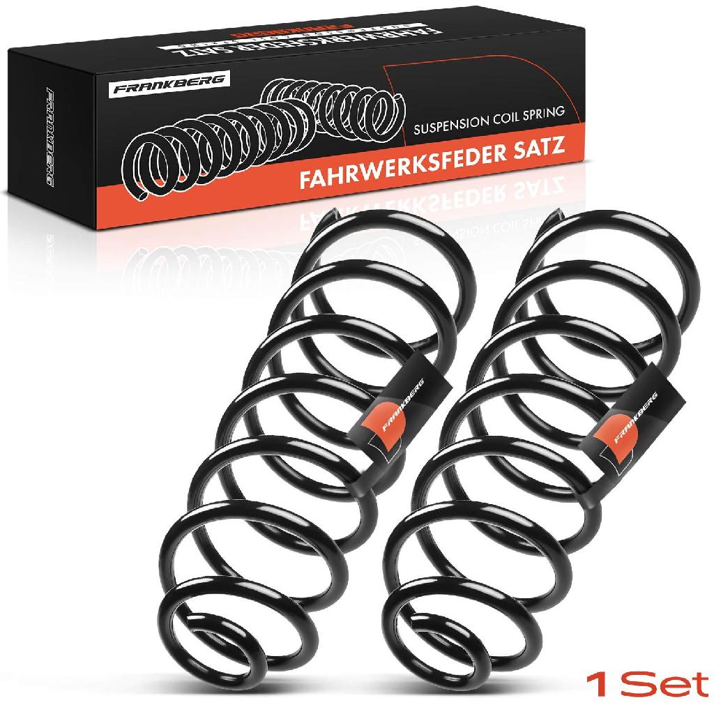 Frankberg 2x Fahrwerksfeder Hinterachse für Seat Toledo I 1L VW Golf III 1H1 Vento 1H2 1991-1999