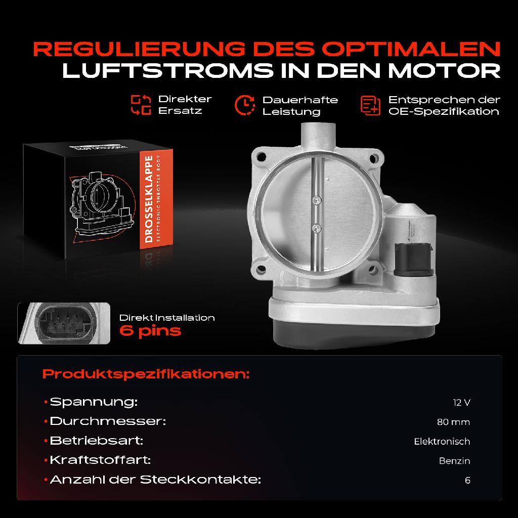 1x Drosselklappe Drosselklappenstutzen für BMW X5 E53 5er 7er 540i 740i 2000-2003