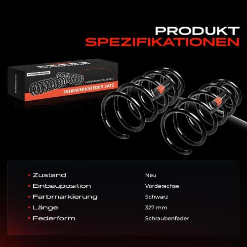 Frankberg 2x Fahrwerksfeder Vorderachse für VW Golf IV 1J1 New Beetle Cabriolet 1Y7 1997-2010 Bild Frankberg 2x Fahrwerksfeder Vorderachse für VW Golf IV 1J1 New Beetle Cabriolet 1Y7 1997-2010