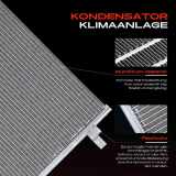 1x Kondensator Klimaanlage für Audi A4 8D2 8D5 VW Passat 3B2 3B5 1.9L 2.5L