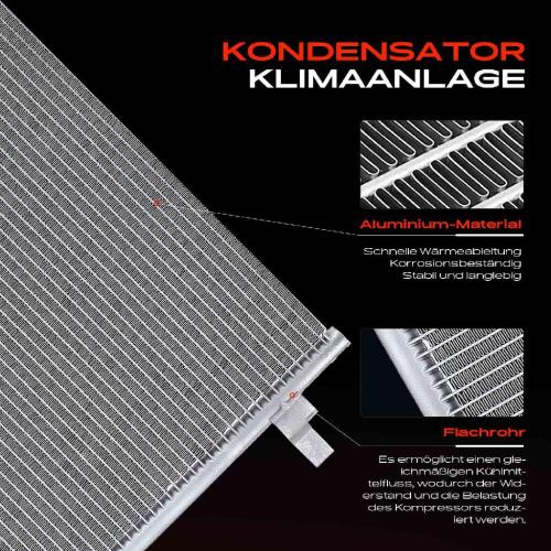 1x Kondensator Klimaanlage für Audi A4 8D2 8D5 VW Passat 3B2 3B5 1.9L 2.5L Bild 1x Kondensator Klimaanlage für Audi A4 8D2 8D5 VW Passat 3B2 3B5 1.9L 2.5L
