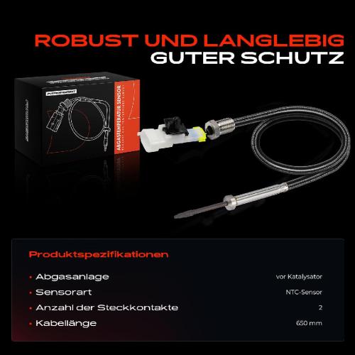 Frankberg 1x Abgastemperatursensor für Iveco Daily VI 33S11 35S11 35C11 Bild Frankberg 1x Abgastemperatursensor für Iveco Daily VI 33S11 35S11 35C11