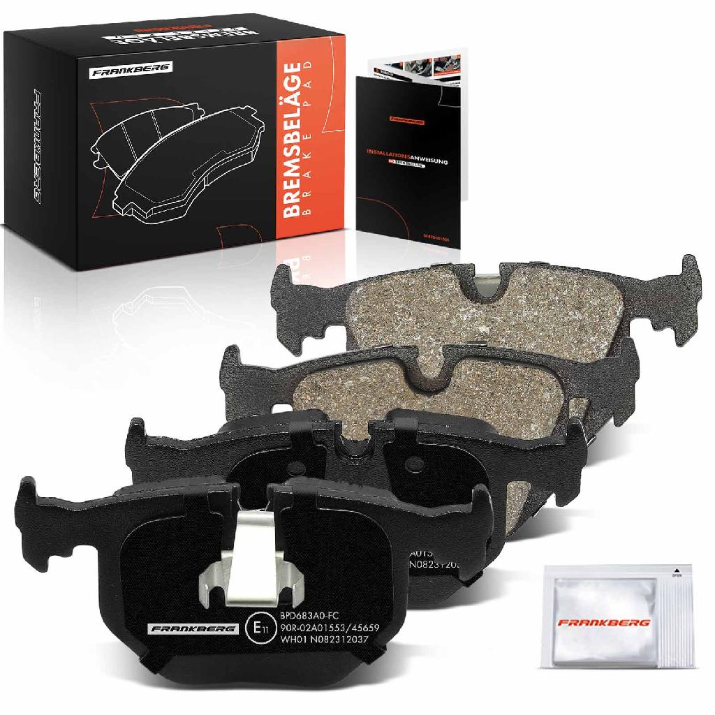 4x Bremsbeläge Hinterachse für BMW E46 E39 E38 E83 E53 E86 E85 E52 Land Rover L322 1994-2012