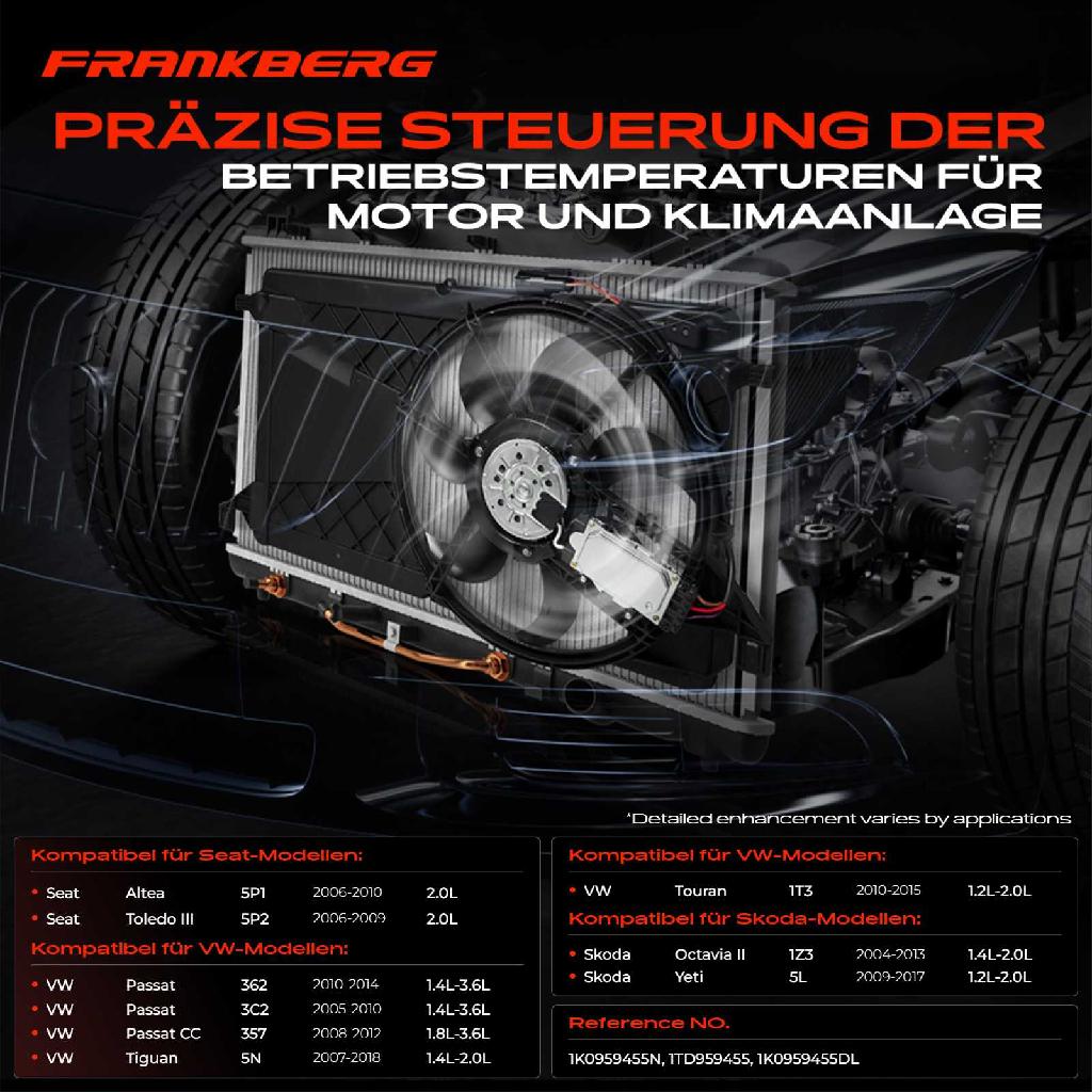1x Lüftersteuergerät Steuergerät für VW Golf 5 6 Passat Jetta Audi A3 Seat 300W