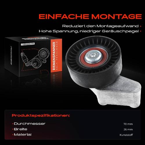 1x Spannrolle Riemenspanner für BMW 7er E65 E66 E67 735i 745i 760i 2001-2008 Bild 1x Spannrolle Riemenspanner für BMW 7er E65 E66 E67 735i 745i 760i 2001-2008