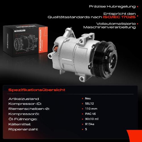 1x Klimakompressor für Opel Corsa D S07 Corsa E X15 1.0L 1.2L 1.4L 2006-2017 Bild 1x Klimakompressor für Opel Corsa D S07 Corsa E X15 1.0L 1.2L 1.4L 2006-2017