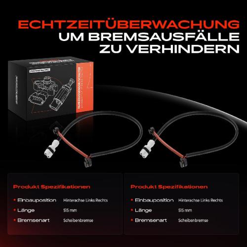 2x Warnkontakt Bremsbelagverschleiß Hinterachse für Porsche 911 Cabriolet Targa 997 Bild 2x Warnkontakt Bremsbelagverschleiß Hinterachse für Porsche 911 Cabriolet Targa 997