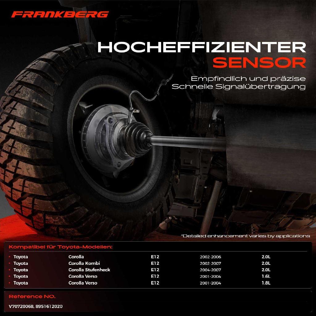 1x ABS Sensor Hinterachse links für Toyota Corolla Kombi Stufenheck Verso 2.0L 1.6L 1.8L 2001-2007