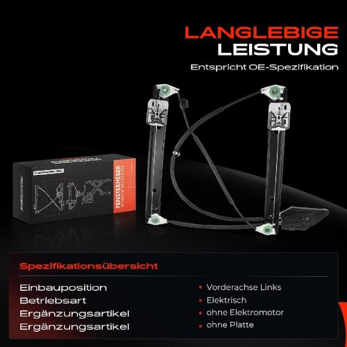 Frankberg 1x Fensterheber Vorne Links für Audi A1 Sportback 8XA 8XF Bild Frankberg 1x Fensterheber Vorne Links für Audi A1 Sportback 8XA 8XF