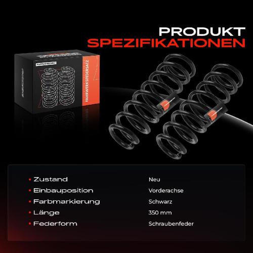 Frankberg 2x Fahrwerksfeder Vorderachse für Honda Accord VII CL CN Tourer CM CN 2003-2008 Bild Frankberg 2x Fahrwerksfeder Vorderachse für Honda Accord VII CL CN Tourer CM CN 2003-2008
