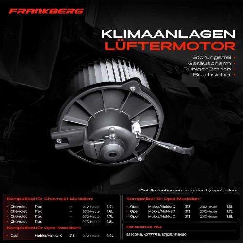 1x Gebläsemotor Innenraumgebläse für Opel Mokka/Mokka X J13 Chevrolet Trax Bj ab 2012 Bild 1x Gebläsemotor Innenraumgebläse für Opel Mokka/Mokka X J13 Chevrolet Trax Bj ab 2012