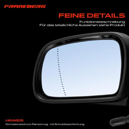 Frankberg 1x Außenspiegel Links für Citroën Xsara Break Coupe N1 N2 N0 1997-2005 Bild Frankberg 1x Außenspiegel Links für Citroën Xsara Break Coupe N1 N2 N0 1997-2005