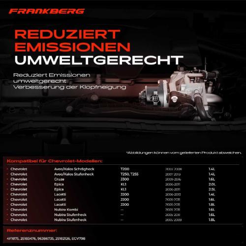 1x AGR-Ventil Abgasrückführungsventil für Chevrolet Aveo/Kalos Schrägheck Stufenheck Cruze Epica Lacetti Bild 1x AGR-Ventil Abgasrückführungsventil für Chevrolet Aveo/Kalos Schrägheck Stufenheck Cruze Epica Lacetti