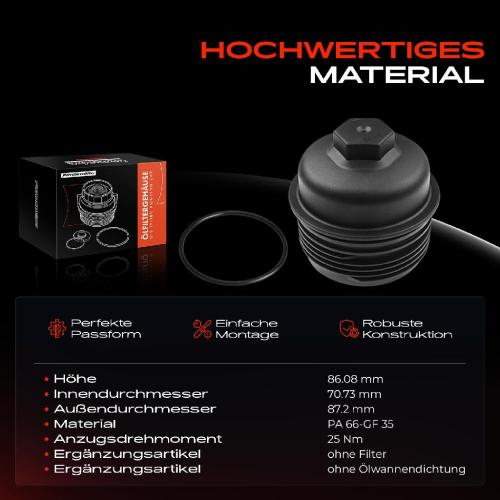 1x Ölfiltergehäuse Deckel für MINI R57 R56 R55 R56 Ford Transit Mondeo Focus Galaxy C-Max Citroën Bild 1x Ölfiltergehäuse Deckel für MINI R57 R56 R55 R56 Ford Transit Mondeo Focus Galaxy C-Max Citroën