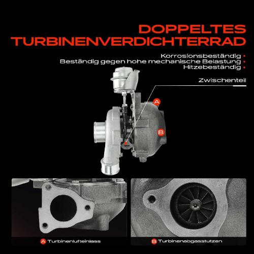 Frankberg 1x Abgasturbolader für Hyundai Accent III Getz i30 Kombi Matrix KIA Cee'D Schrägheck SW Cerato Pro Rio Bild Frankberg 1x Abgasturbolader für Hyundai Accent III Getz i30 Kombi Matrix KIA Cee'D Schrägheck SW Cerato Pro Rio