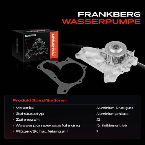 Frankberg 1x Wasserpumpe Kühlwasserpumpe für Toyota Avensis RAV 4 Picnic Carina Camry Celica Bild Frankberg 1x Wasserpumpe Kühlwasserpumpe für Toyota Avensis RAV 4 Picnic Carina Camry Celica