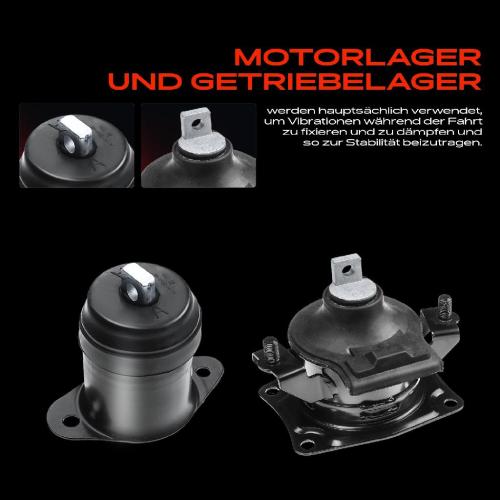 3x Motorlager Getriebelagerlager Federungslager Vorne für Honda Accord VII CL CN 2.4L Bild 3x Motorlager Getriebelagerlager Federungslager Vorne für Honda Accord VII CL CN 2.4L