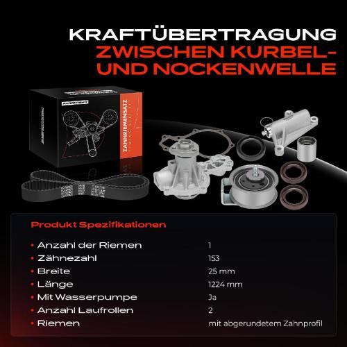 1x Zahnriemensatz Zahnriemen Wasserpumpe für VW Passat 3B Audi A4 8D A6 4A 4B 1.8L Bild 1x Zahnriemensatz Zahnriemen Wasserpumpe für VW Passat 3B Audi A4 8D A6 4A 4B 1.8L