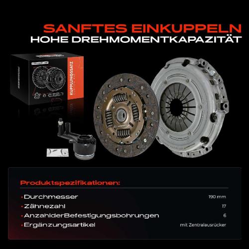 1x Kupplungssatz für Ford Fiesta V JD JH Fiesta V Van Fusion JU Mazda 2 DY 1.2L 1.3L 1.4L 2001-2012 Bild 1x Kupplungssatz für Ford Fiesta V JD JH Fiesta V Van Fusion JU Mazda 2 DY 1.2L 1.3L 1.4L 2001-2012