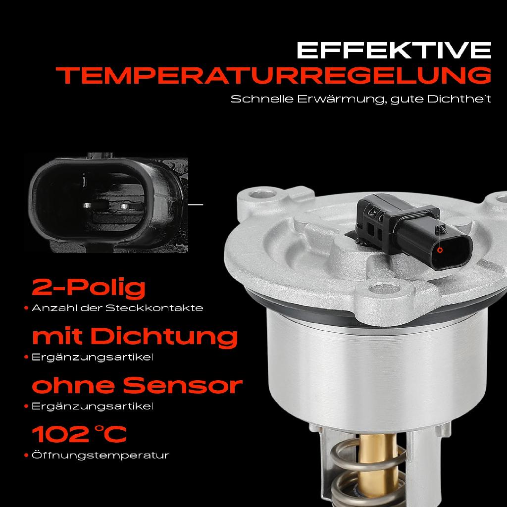 1x Thermostat Kühlmittel für Porsche 718 Boxster Cayman 982 911 Cabriolet Boxster