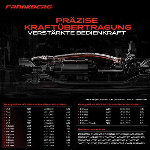 2x Seilzug Feststellbremse Hinterachse beidseitig für Mercedes-Benz E-Class W211 CLS C219 Bild 2x Seilzug Feststellbremse Hinterachse beidseitig für Mercedes-Benz E-Class W211 CLS C219
