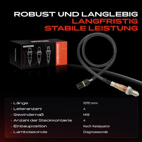 1x Lambdasonde Diagnosesonde Nach Katalysator für BMW 5er E60 2.0L 2007-2010 Bild 1x Lambdasonde Diagnosesonde Nach Katalysator für BMW 5er E60 2.0L 2007-2010